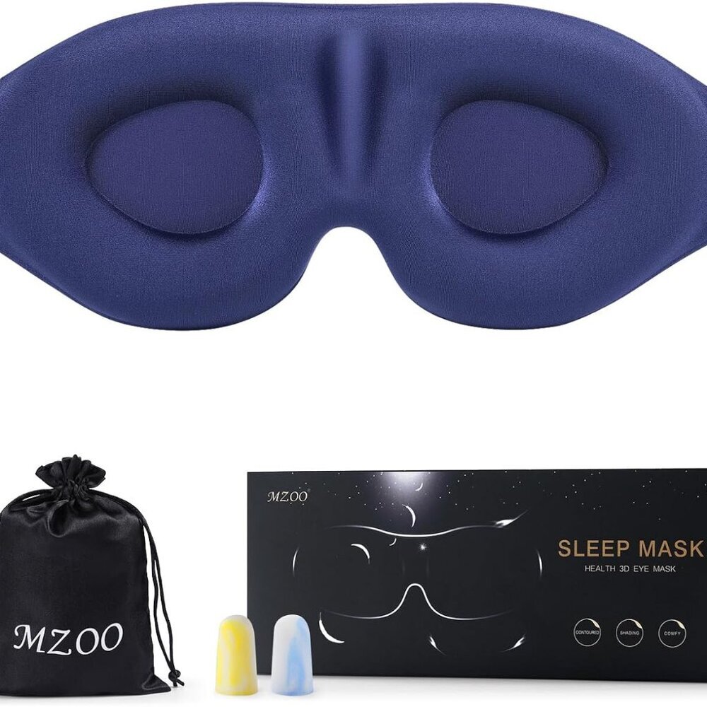 Luxury Sleep Eye Mask for Side Sleeper Men Women, Zero Eye Pressure 3D Sleeping